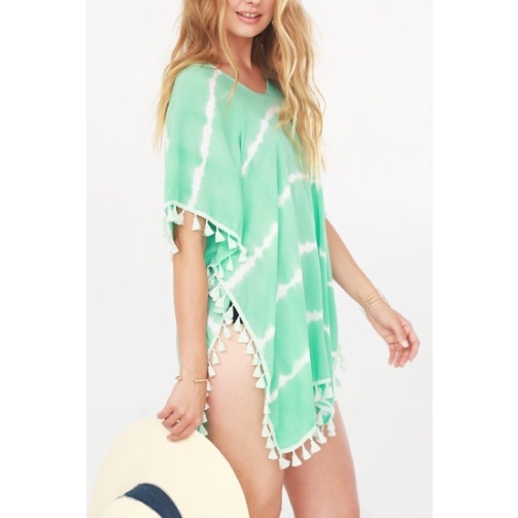 Tassel Tie Dye Beach Cover Up - Picture 3 of 4